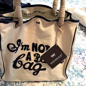 Authentic, vintage, NWT, Anya Hindmarch,”I’m not a plastic bag.”